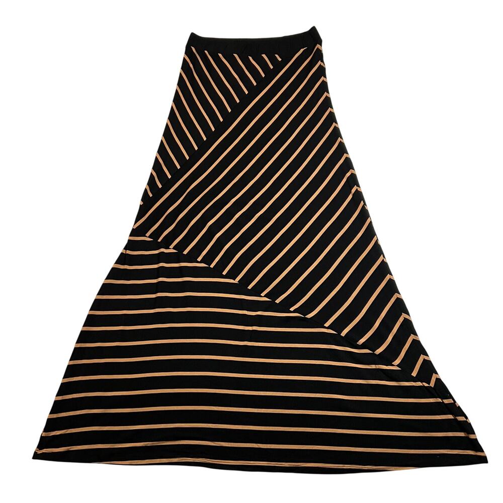 NEW Romeo & Juliet Couture Asymmetrical Stripe Maxi Skirt Size S Casual Y2K